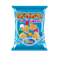 Corazones con Confites x 300 grs.