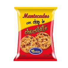 Mantecados con chips de chocolate x 350 grs.