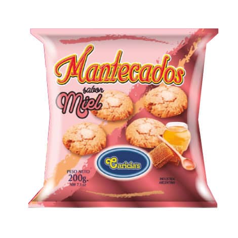 Mantecados sabor miel x 200 grs.